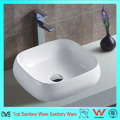 Banheiro Topo montado Faucet único Hole Ceramic Thin Edge Basin